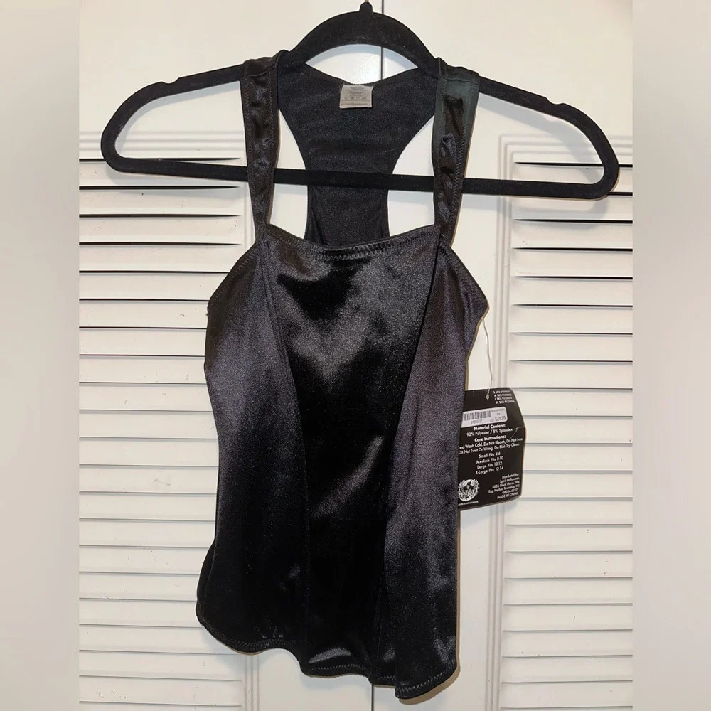 Spirit Halloween satin racerback corset